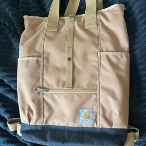 Carhartt Brown and Black Tote Backpack
